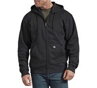 Dickies Felpa con cappuccio in pile con cerniera integrale da uomo, Grigio (dark heather), 3X, Felpa con cappuccio e zip intera