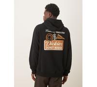 Dickies - Felpa con cappuccio nera con scritta Donut House-Nero XS