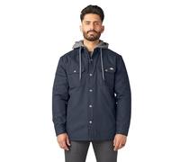 Dickies Giacca in Pile con Cappuccio e idroscudo Capispalla da Lavoro, Blu Marino Scuro, S Uomo
