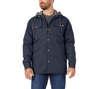 Dickies Giacca in Pile con Cappuccio e idroscudo Capispalla da Lavoro, Blu Marino Scuro, S Uomo