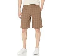 Dickies Flex Regular Fit Plaid Flat Front 11in Shorts Pantaloncini Casual, Fungo, 36 Uomo
