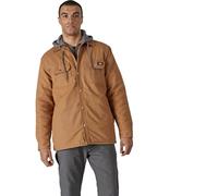 Dickies Giacca Con Cappuccio In Cotone D'anatra Rivestita In Pile, Vestibilità Comoda, Giacca Uomo, MARRONE DUCATO, L