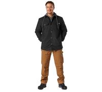 Dickies Giacca Con Cappuccio In Cotone D'anatra Rivestita In Pile, Vestibilità Comoda, Giacca Uomo, Nero, XL