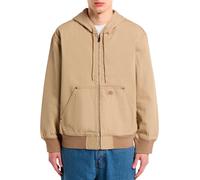 Dickies Uomo Giubbotto bomber in tela sfoderata con cappuccio, Beige