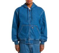Dickies - Giacca in jeans foderata - Lined Denim Hooded Bomber Classic Blue per Uomo in Cotone - Taglia M