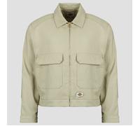 Dickies Giubbotto HEMP TWILL TRUCKER JACKET EUCALYPTUS in Beige EU M