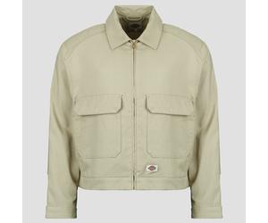Dickies Giubbotto HEMP TWILL TRUCKER JACKET EUCALYPTUS in Beige EU M