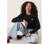 Dickies - Gladeville - T-shirt a maniche lunghe nera a coste-Nero L