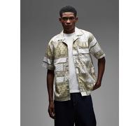 Dickies - Glandorf - Camicia a maniche corte bianco sporco con toppa M