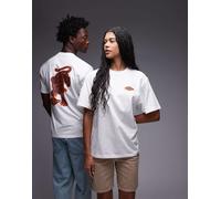 Dickies - Graysville - T-shirt bianca con stampa grafica di animale sul retro-Bianco S