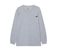 Dickies Uomo, Maglietta con taschino Heavyweight LS, vestibilità rilassata, Heather Grey, M