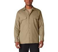 Dickies - Hemd Longsleeved Work Shirt, T-shirt Uomo, Verde (Khaki), Small (Taglia Produttore: Small)
