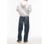 Dickies - Hilham - Jeans larghi blu con sfumatura color kaki e logo sulla tasca-Verde W33 L32