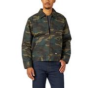 Dickies Insulated Eisenhower Front-Zip Jacket Capispalla da Lavoro, Hunter Green Camo, S Uomo
