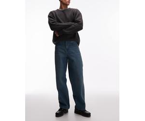 Dickies - Jeans larghi affusolati kaki tinto blu-Verde W34 L32