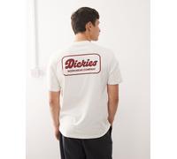 Dickies - Lewistown - T-shirt bianco sporco con stampa sul retro 2XL
