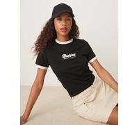 DICKIES Maglietta 'LEWISTOWN' nero / bianco, Taglia XS