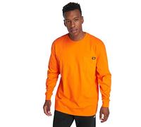 Dickies Long Sleeve Heavyweight Crew Neck Maglietta a Maniche Lunghe, Arancione (Orange Or), L Uomo
