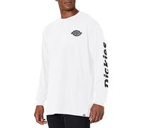 Dickies Men's Long Sleeve Heavyweight Logo T-Shirt, White