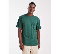 Dickies - Luray - T-shirt verde scuro a maniche corte con tasca-Multicolore XS