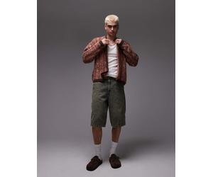 Dickies - Madison - Pantaloncini di jeans larghi color indaco con sfumatura gialla-Giallo W38