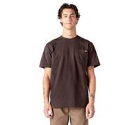 Dickies - Maglietta a Maniche Corte da Uomo a Girocollo, Pesante, Cioccolato, L
