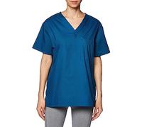 Dickies Maglietta da infermiere, da uomo, unisex, con scollo a V, Blu caraibico, 5XL