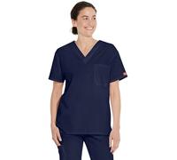 Dickies Maglietta da Infermiere, da Uomo, Unisex, con Scollo a V, Blu Navy, XS