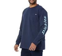Dickies Maglietta da Uomo a Maniche Lunghe Wordmark Graphic, Inchiostro Blu Marino., M