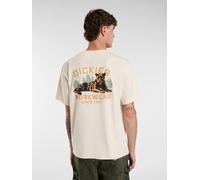 DICKIES Maglietta 'Panther' verde scuro / arancione pastello / nero / offwhite Uomo DICKIES L