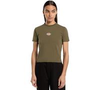 Dickies Maple Valley Damen T-Shirt Classico Logo Donne Maglietta Verde