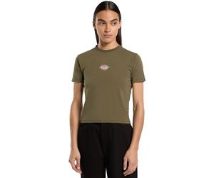 Dickies Maple Valley Damen T-Shirt Classico Logo Donne Maglietta Verde