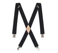 Dickies Men's 1-1/2 Solid Straight Clip Suspender,Black,One Size