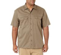 Dickies Mens Big and High Short Short Work Shirt Khaki Small