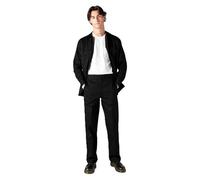 Dickies Men's Big Long Sleeve Flex Twill Work Shirt, Black, 3X
