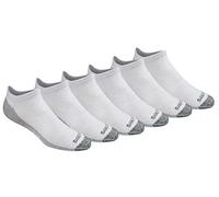 Dickies Men's Big & Tall Dri-Tech Moisture Control 6 Pairs Low Cut Socks, White, Shoe Size: 12-15