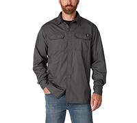 Dickies Men's Flex Ripstop Long Sleeve Shirt, Slate, XL