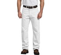 Dickies Men's Painter's Utility Pant Relaxed Fit, White, 32x30