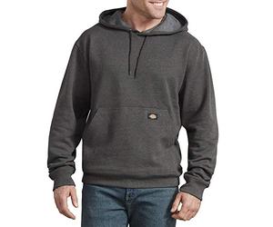 Dickies Men's Pullover Fleece Hoodie, Dark Heather, Large