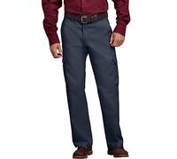 Dickies Men's Relaxed Straight Fit Cargo Work Pant, Dark Navy, 30x30