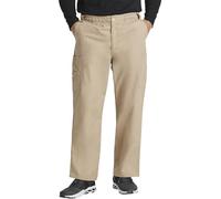 Dickies Men's Zip Fly Pull-On Scrub Pant, Khaki, Medium