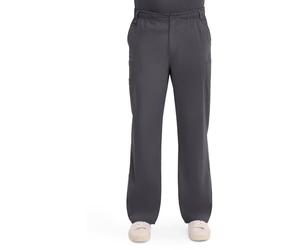 Dickies Men's Zip Fly Pull-On Scrub Pant, Pewter, Small