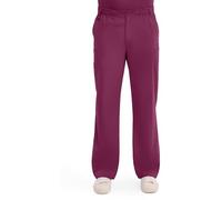 Dickies Men's Zip Fly Pull-On Scrub Pant, Wine, Small