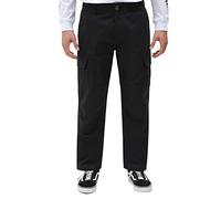 Dickies Millerville Uomo Pantaloni Modello Cargo Nero 32 70% Poliestere, 30% Cotone Regular