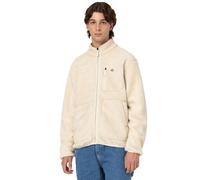 Dickies Mount Hope Giacca Fleece Da Uomo Fleecepullover Teddyfleece Bianco Crema