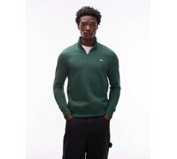 Dickies - Oakport - Maglione verde scuro con zip corta XS