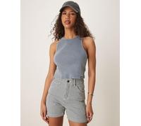 Dickies - Pantaloncini blu navy a righe hickory W24