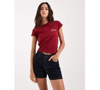 Dickies - Pantaloncini di jeans a vita alta da 5" blu slavato W28