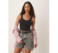 Dickies - Pantaloncini di jeans regular fit grigio chiaro slavato W30