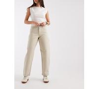 Dickies - Pantaloni ampi dritti verdi a righe hickory-Verde W28